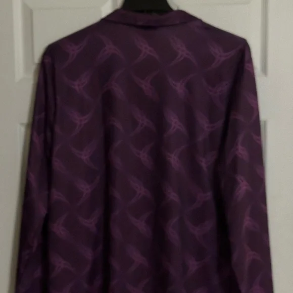 Mens Hardaddy Purple Design Long Sleeve Polo Shirt XXL - Picture 2 of 3